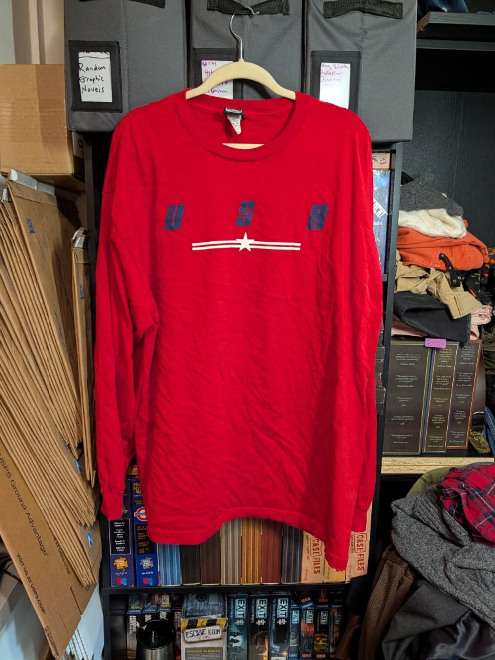 Vintage 2006 FIFA World Cup Germany USA Red Long Sleeve T-Shirt Size 2XL